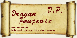 Dragan Panjević vizit kartica
